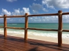 View of Caribbean Sea from beach club