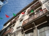 The Basque colors exhibited on the streets