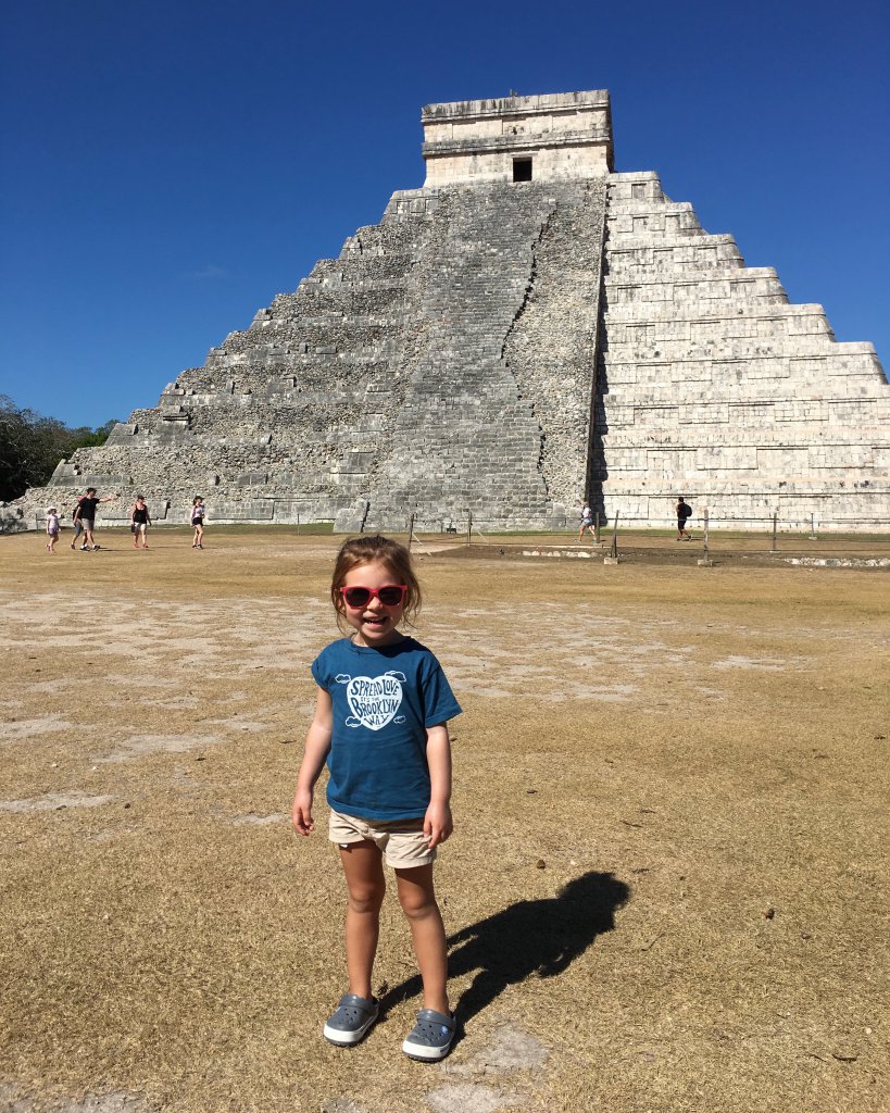 The little one with El Castillo - main temple at Chitchen Itza