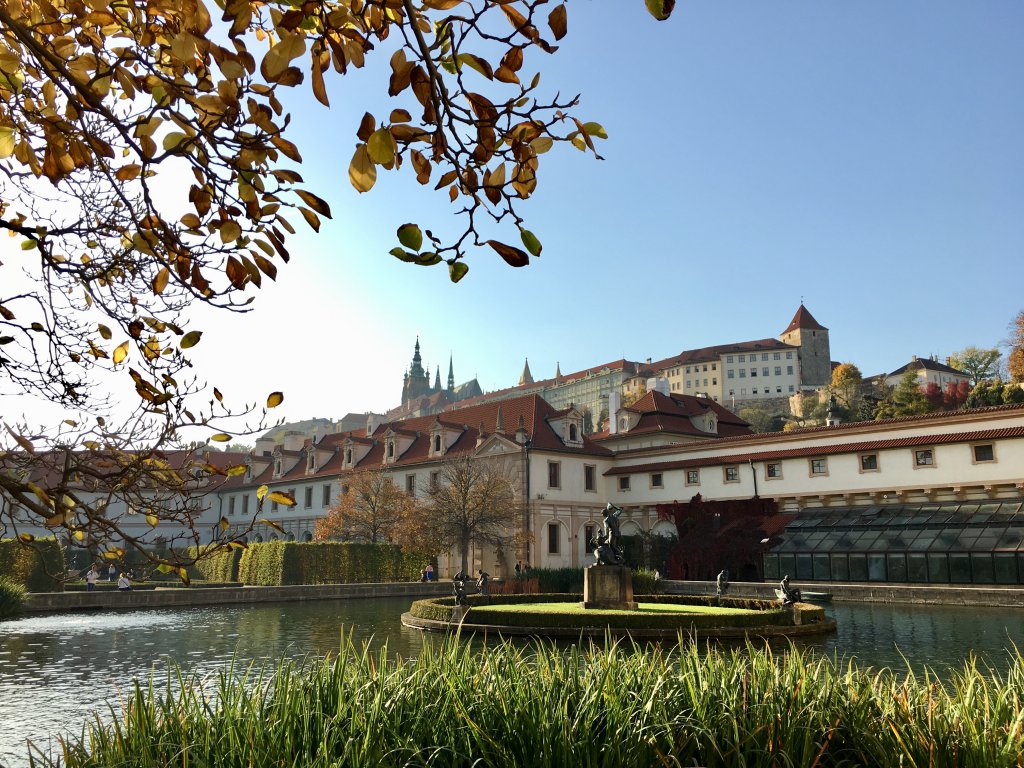 Prague Castle in background